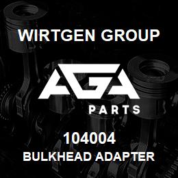 104004 Wirtgen Group BULKHEAD ADAPTER | AGA Parts