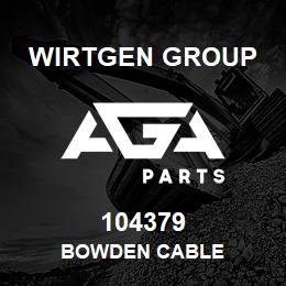 104379 Wirtgen Group BOWDEN CABLE | AGA Parts