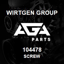 104478 Wirtgen Group SCREW | AGA Parts
