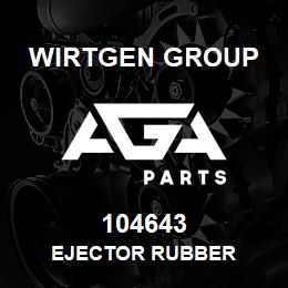 104643 Wirtgen Group EJECTOR RUBBER | AGA Parts