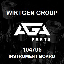 104705 Wirtgen Group INSTRUMENT BOARD | AGA Parts