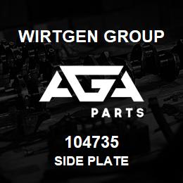 104735 Wirtgen Group SIDE PLATE | AGA Parts
