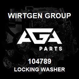 104789 Wirtgen Group LOCKING WASHER | AGA Parts