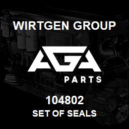 104802 Wirtgen Group SET OF SEALS | AGA Parts