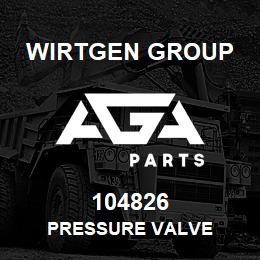 104826 Wirtgen Group PRESSURE VALVE | AGA Parts