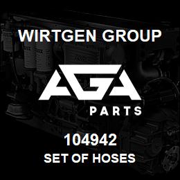 104942 Wirtgen Group SET OF HOSES | AGA Parts