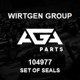 104977 Wirtgen Group SET OF SEALS | AGA Parts