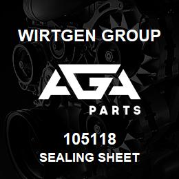 105118 Wirtgen Group SEALING SHEET | AGA Parts