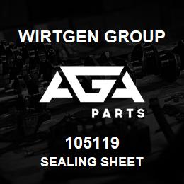 105119 Wirtgen Group SEALING SHEET | AGA Parts