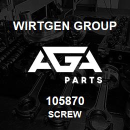 105870 Wirtgen Group SCREW | AGA Parts