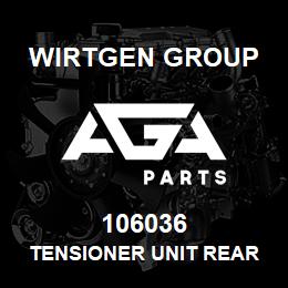 106036 Wirtgen Group TENSIONER UNIT REAR | AGA Parts