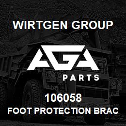 106058 Wirtgen Group FOOT PROTECTION BRACKET | AGA Parts