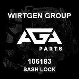 106183 Wirtgen Group SASH LOCK | AGA Parts