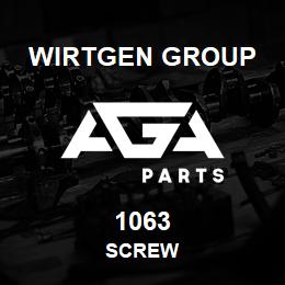 1063 Wirtgen Group SCREW | AGA Parts