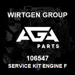 106547 Wirtgen Group SERVICE KIT ENGINE FILTERS | AGA Parts