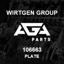 106663 Wirtgen Group PLATE | AGA Parts