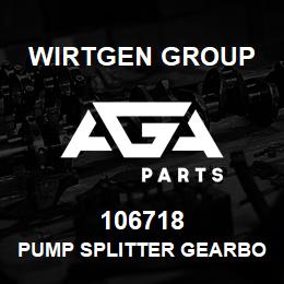 106718 Wirtgen Group PUMP SPLITTER GEARBOX | AGA Parts