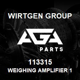 113315 Wirtgen Group WEIGHING AMPLIFIER 11V-36V DC | AGA Parts
