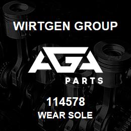 114578 Wirtgen Group WEAR SOLE | AGA Parts
