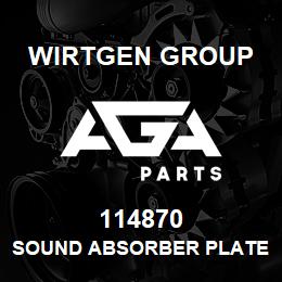 114870 Wirtgen Group SOUND ABSORBER PLATE | AGA Parts