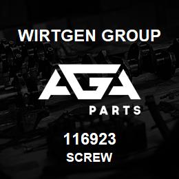 116923 Wirtgen Group SCREW | AGA Parts