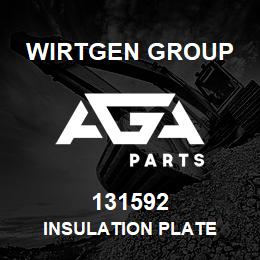 131592 Wirtgen Group INSULATION PLATE | AGA Parts