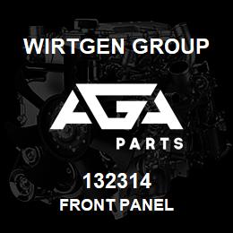 132314 Wirtgen Group FRONT PANEL | AGA Parts