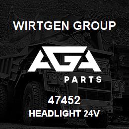 47452 Wirtgen Group HEADLIGHT 24V | AGA Parts