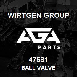 47581 Wirtgen Group BALL VALVE | AGA Parts