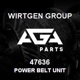 47636 Wirtgen Group POWER BELT UNIT | AGA Parts