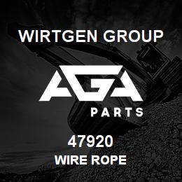 47920 Wirtgen Group WIRE ROPE | AGA Parts