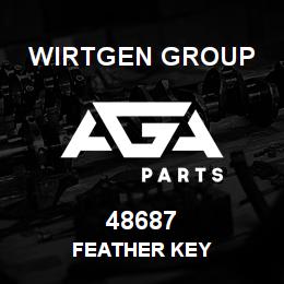 48687 Wirtgen Group FEATHER KEY | AGA Parts