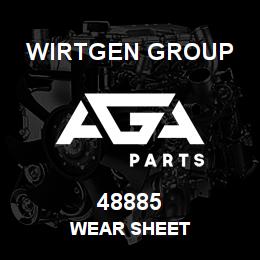 48885 Wirtgen Group WEAR SHEET | AGA Parts