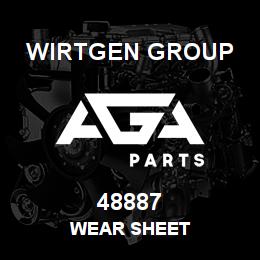 48887 Wirtgen Group WEAR SHEET | AGA Parts