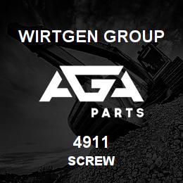 4911 Wirtgen Group SCREW | AGA Parts