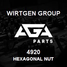 4920 Wirtgen Group HEXAGONAL NUT | AGA Parts