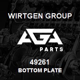 49261 Wirtgen Group BOTTOM PLATE | AGA Parts