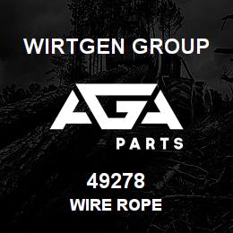 49278 Wirtgen Group WIRE ROPE | AGA Parts