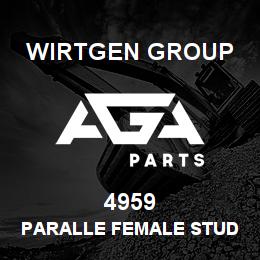4959 Wirtgen Group PARALLE FEMALE STUD COUPLING | AGA Parts