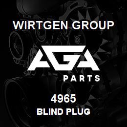 4965 Wirtgen Group BLIND PLUG | AGA Parts
