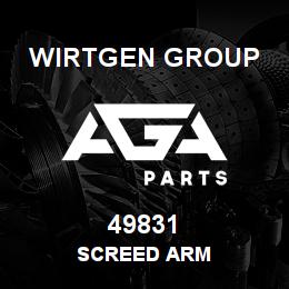 49831 Wirtgen Group SCREED ARM | AGA Parts