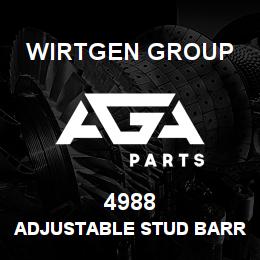 4988 Wirtgen Group ADJUSTABLE STUD BARREL TEE | AGA Parts
