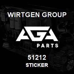 51212 Wirtgen Group STICKER | AGA Parts