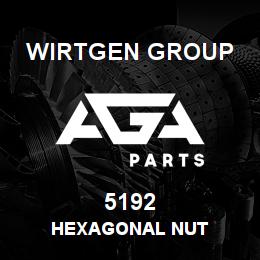 5192 Wirtgen Group HEXAGONAL NUT | AGA Parts