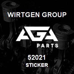 52021 Wirtgen Group STICKER | AGA Parts
