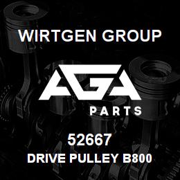 52667 Wirtgen Group DRIVE PULLEY B800 | AGA Parts