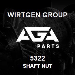 5322 Wirtgen Group SHAFT NUT | AGA Parts