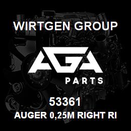 53361 Wirtgen Group AUGER 0,25M RIGHT RISING | AGA Parts