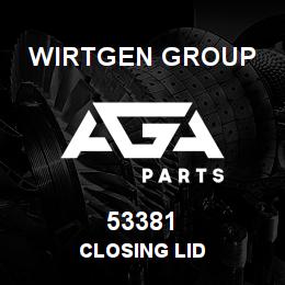 53381 Wirtgen Group CLOSING LID | AGA Parts