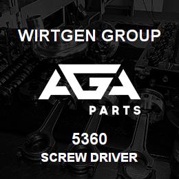 5360 Wirtgen Group SCREW DRIVER | AGA Parts